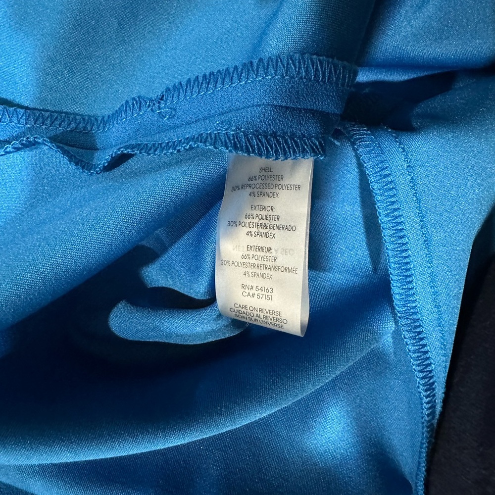 NWT CALVIN KLEIN Classic Fit Blue Flare Midi Dress, Size 12 - Picture 13 of 13